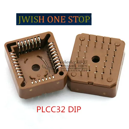10 шт. PLCC32 PLCC44 SMD DIP MCU гнездо встроенный блок IC держатель чипа адаптер конвертер PLCC28