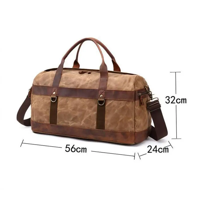 

Johnature 2021 New Waterproof Canvas Men Outdoor Travel Bags Hand Luggage Vintage Portable Large Capacity Mens Duffle Bag