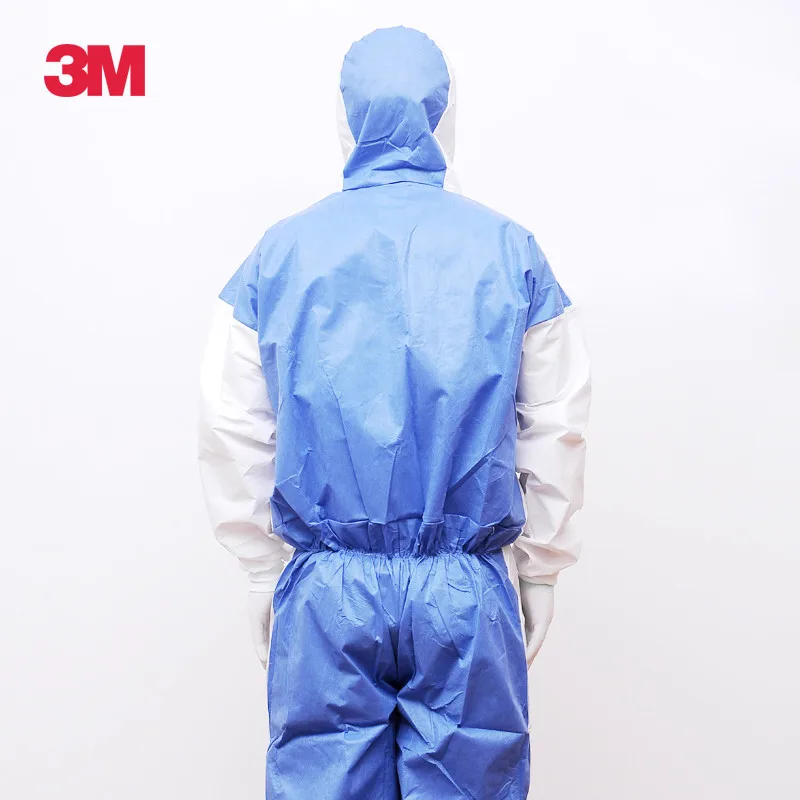 3M 4535 комбинезон химической защиты с капюшоном Спецодежда Безопасности антистатические всплеск дышащая задняя панель краски пестицидов защитный костюм