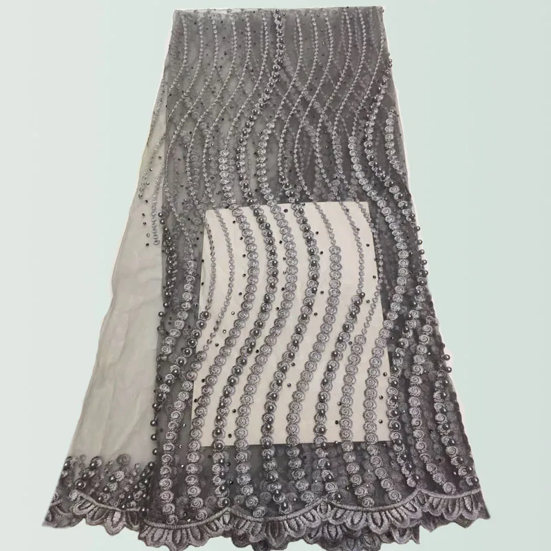 Good Quality Nigerian tulle lace fabric For Wedding Dress African Mesh Lace Fabric HX1165-2 | Дом и сад