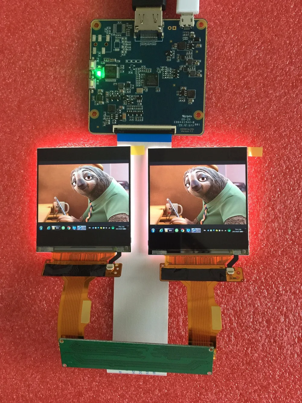2,9 дюймов 2 K двойной экран ЖК разрешение 1440*1440 с HDMI Плата управляющего драйвера для 3D VR AR HMD ips