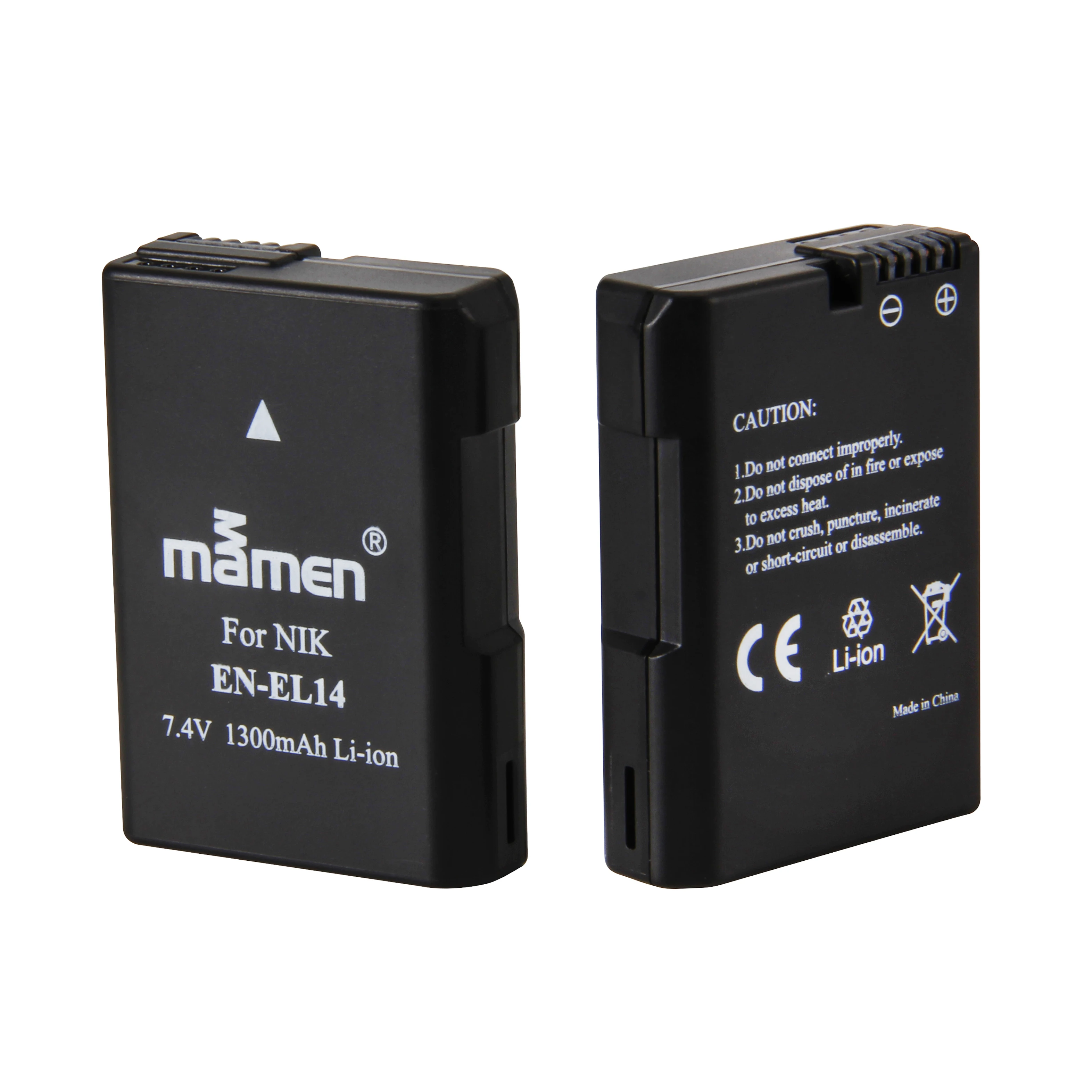 Mamen 2 шт. EN EL14 EL14a ENEL14 батарея для цифровой камеры Nikon Coolpix D3100 D3200 D5200 P7100 P7700 DSLR