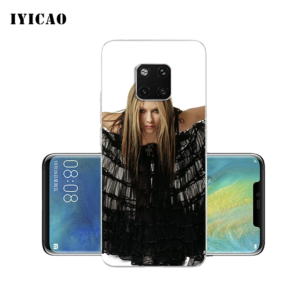 Мягкий силиконовый чехол для телефона IYICAO Avril Lavigne Huawei Mate 10 20 Lite Pro Nova 2 2i 3 3i 4 TPU |