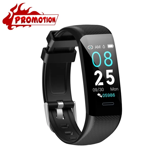 Promotion Black ALANGDUO, умный браслет, водонепроницаемый, IP67, счетчик шагов, мониторинг сердечного ритма, здоровье, трекер, браслет, 1,14 цветов, экран, сообщение, пуш-ап - Цвет: Promotion Black