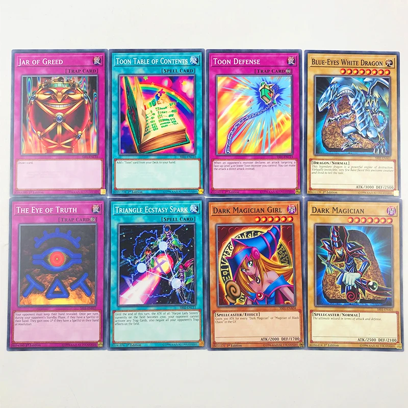Yu Gi Oh торговые игровые карты легендарные драконы колоды английские карточки Аниме игра юджиох карты для коллекции speed Duel