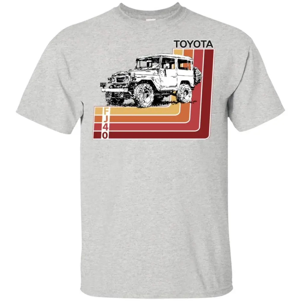 Новая Винтажная Футболка Toyo Landcruiser Fj40 в стиле ретро с короткими рукавами и