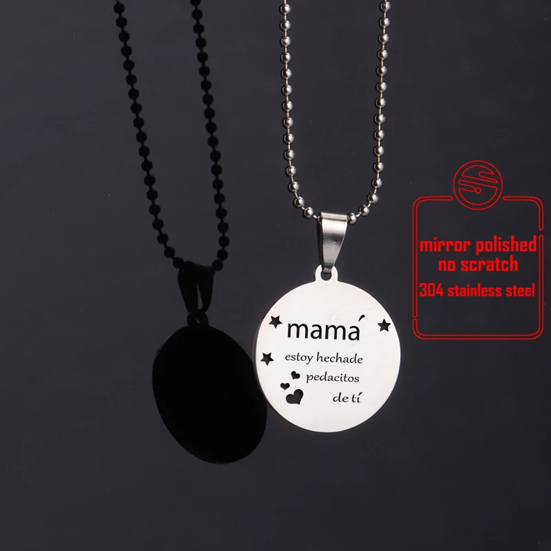 Брелок из нержавеющей стали ожерелье мама испанский язык День матери подарок на