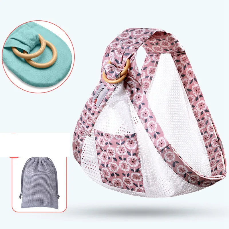 breathable red Эргономичная переноска-кенгуру для новорожденных, удобная переноска-кенгуру для грудного вскармливания - Цвет: breathable red