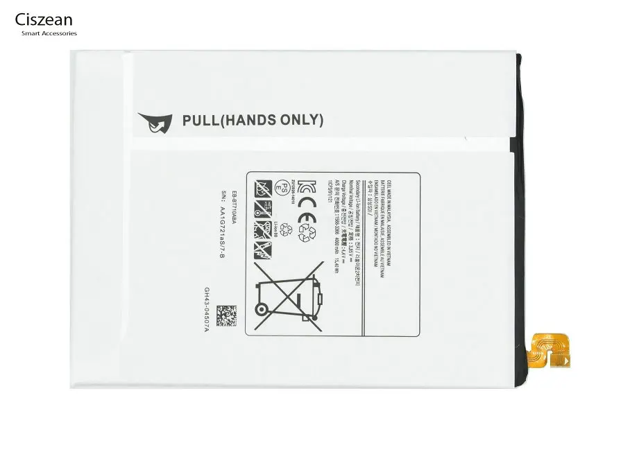Ciszean 1x EB BT710ABE/EB BT710ABA запасная батарея для Samsung Galaxy Tablet Tab S2 8 0 "SM T710 T715N T715 4000 мА