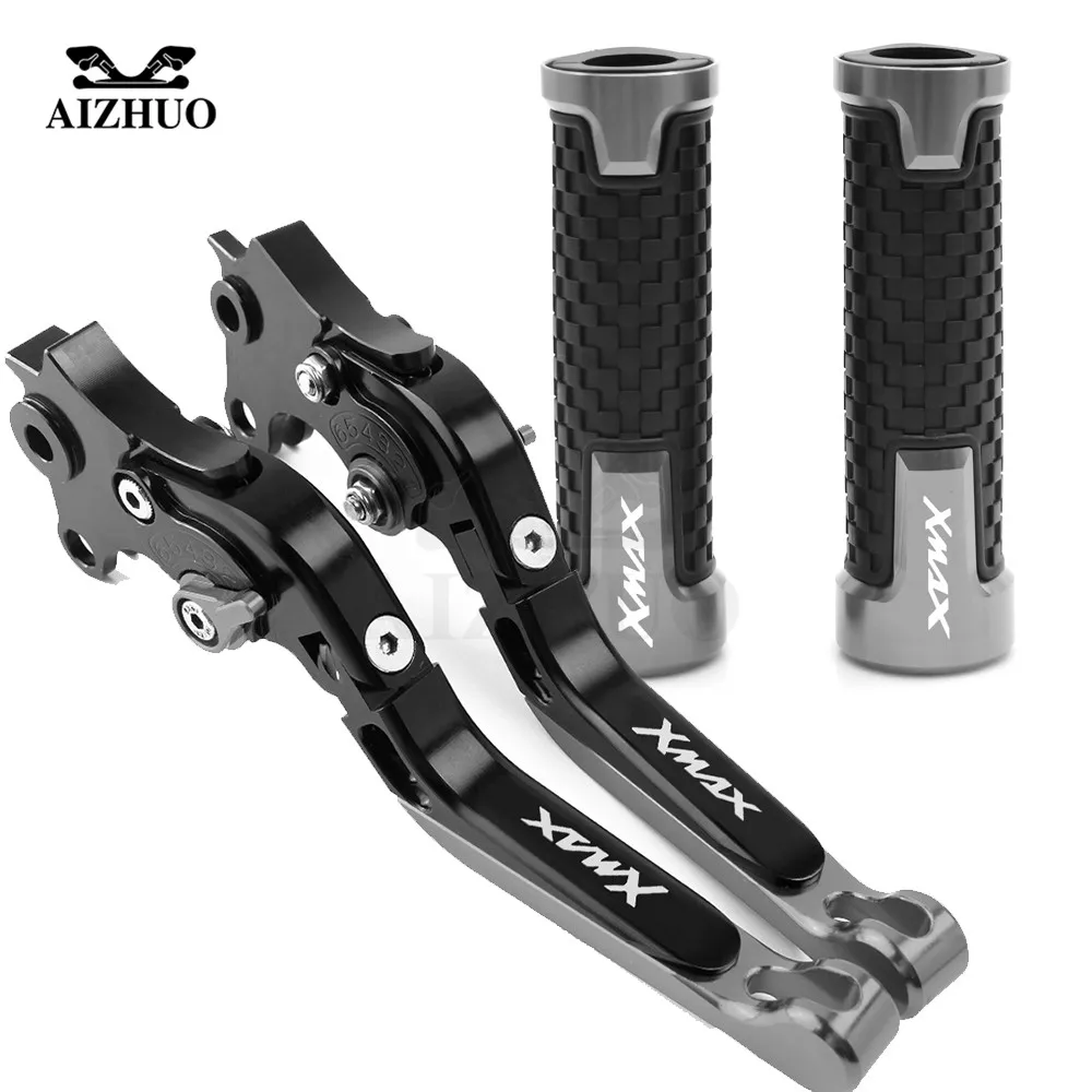 Мотоцикл тормозной рычаг сцепления Adjusable + рукоятки руль для YAMAHA X MAX XMAX 125 200 250 400