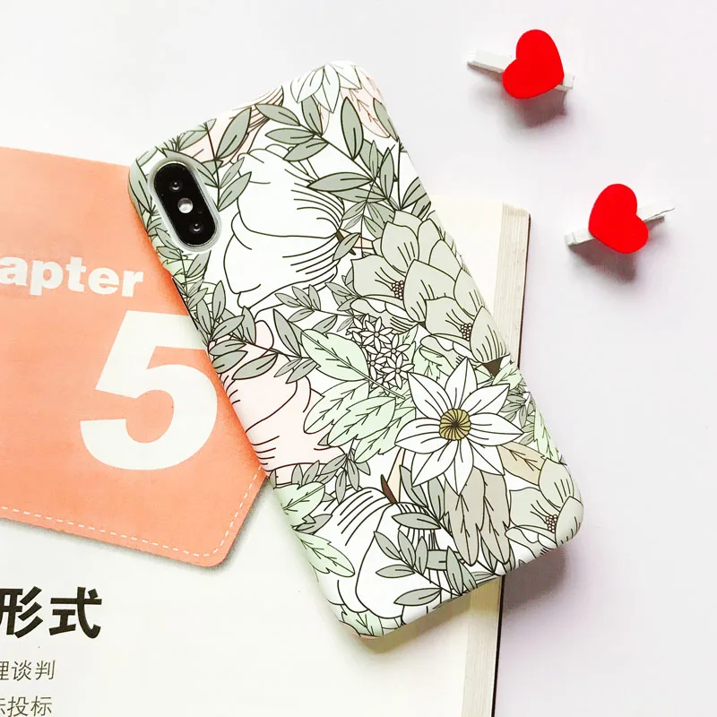Чехол EKONEDA с милым мультяшным животным котом и собакой для iPhone 6, 6S Plus, 7, 8 Plus, X, XS, чехол для MAX XR, пластиковый матовый чехол для iPhone 7, чехол - Цвет: 27