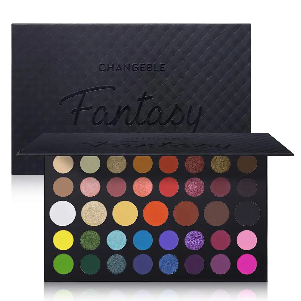 39Colors Changeble 39 Цвет Shimmer матовая палитра теней для век полный спектр художника водонепроницаемый кремовый Blendable тени для век косметика - Цвет: 39Colors