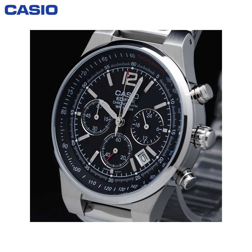 Наручные часы Casio EF 500D 1A мужские с кварцевым хронографом на браслете|Мужские