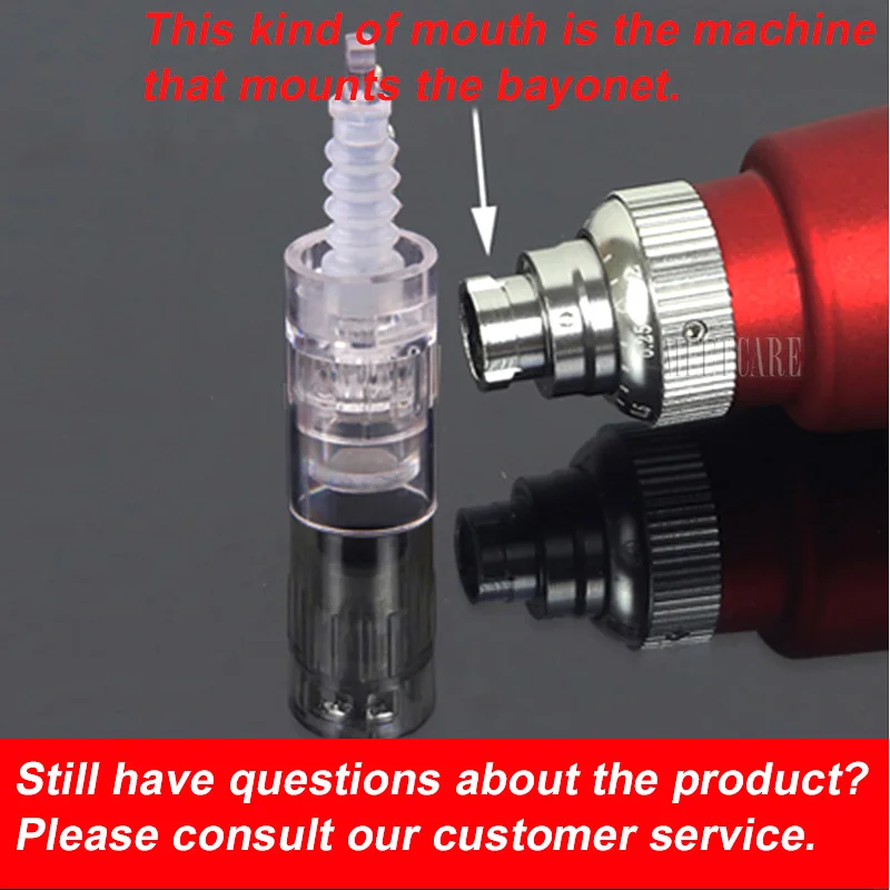 Electric Microneedle Rolling Pen Microneedling Bayonet Micro Needle Roller Cartridges Tattoo Removal Speckle Eyebag Nano Tips