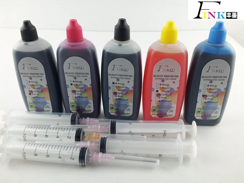 5 шт. чернила для принтера Canon PiXMA MP510 MP530 MP600 MP600R MP800 MP800R MP810 MP830 MP950 MP960|dye sublimation ink|dye