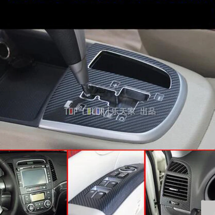 Стайлинг автомобиля Teeze наклейки для салона центральной консоли из углеродного