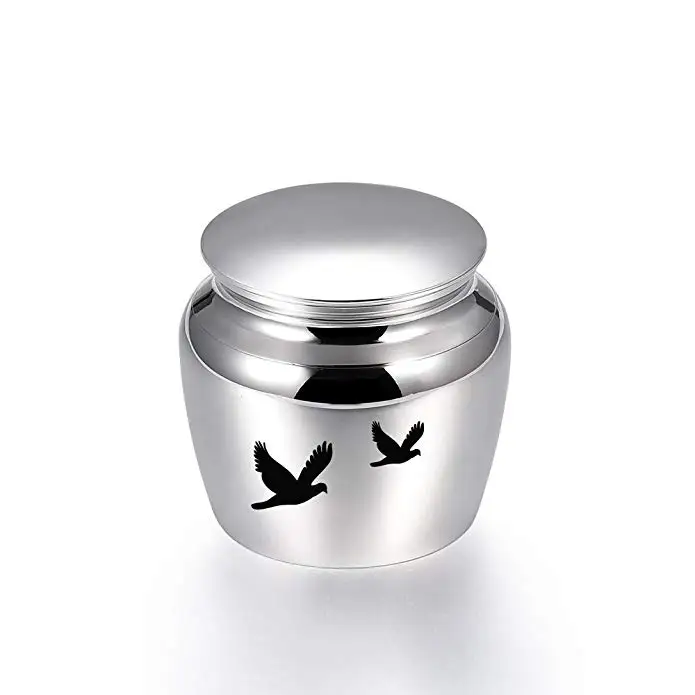 

JJ002 Pet Cremation Jewelry For Dog/Cat Funeral Ashes Mini Stainless Steel Memorial Urn Custom Engrave Keepsake Casket