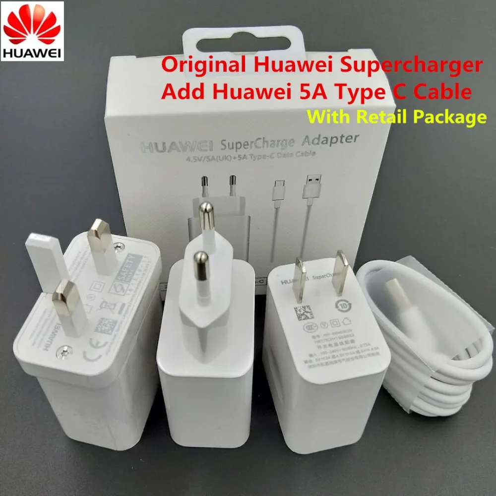Huawei Super charger 5A type C кабель P20/P10 P9 Plus/Honor 9 10 V10/mate Pro оригинальный быстрый USB адаптер