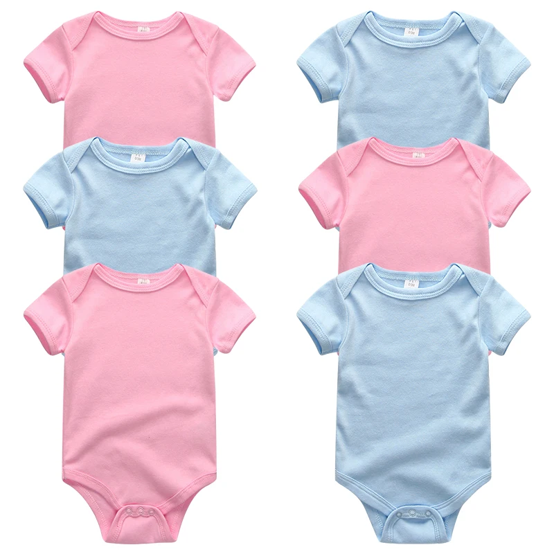 BDS6063 Детская одежда для новорожденных мальчиков комбинезон roupas de bebes хлопок 6 шт./компл. для маленьких девочек Infantil малыша комбинезоны bebek giyim - Цвет: BDS6063