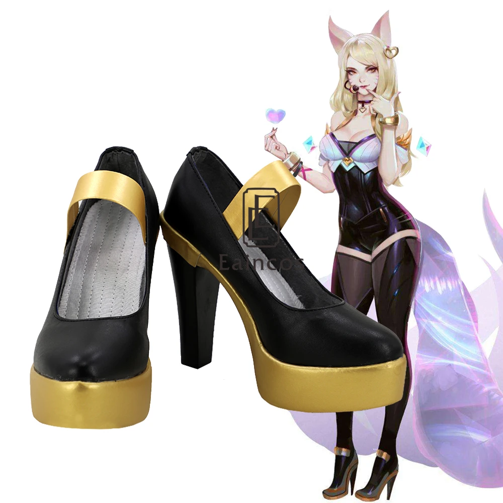 

Game LOL K/DA Ahri Cosplay Shoes KDA Group Halloween COS Custom-made