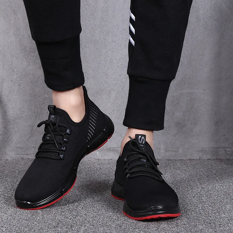 2019 Hot Sale Male Outdoors Breathable Mesh Sports For Running Shoes Men Lightweight Comfortable Trainers Jogging Sneakers | Обувь