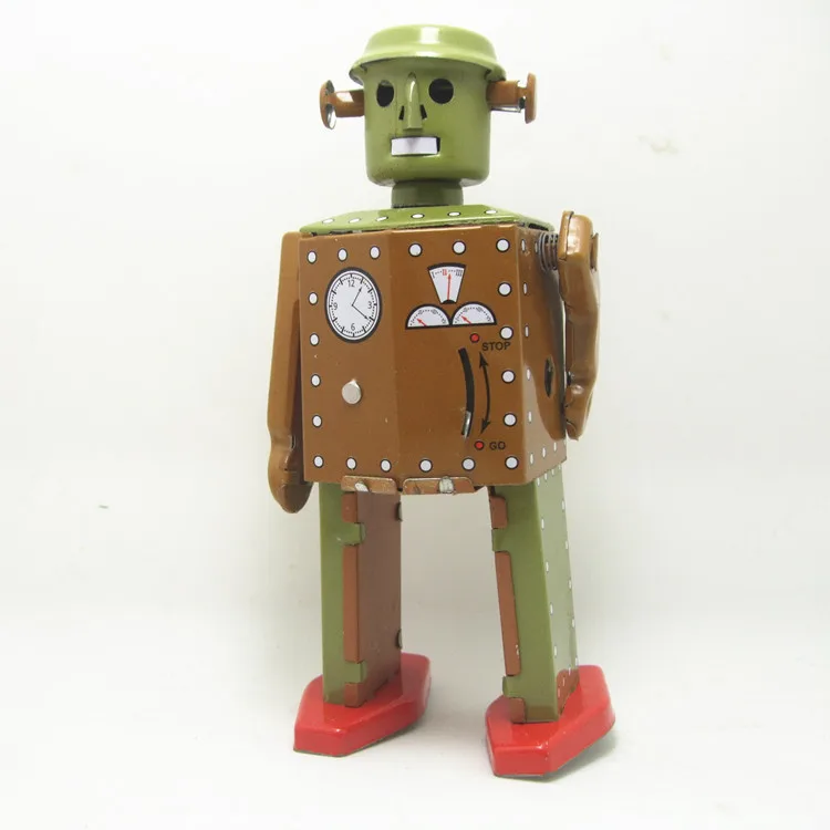 Стильные оловянные игрушки античные роботы заводные для детей домашний декор