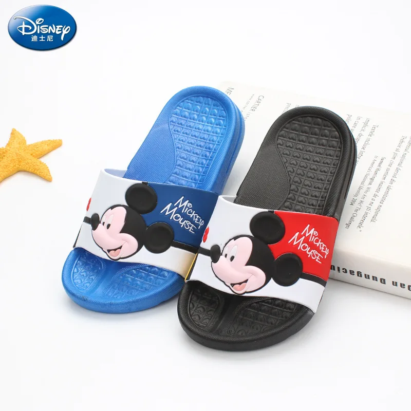 Летние новые детские сандалии и тапочки Disney для мальчиков мягкие Нескользящие