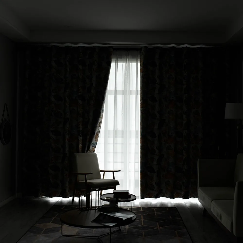 Затемняющие шторы элегантные декоративные оконные занавески для гостиной