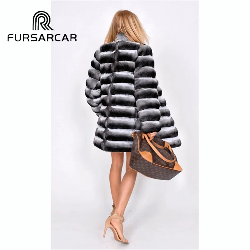 FURSARCAR женская обувь новые зимние пальто из натурального меха с меховым