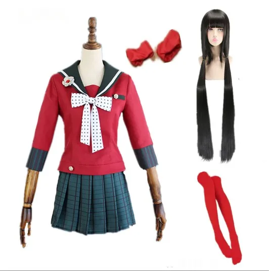Danganronpa V3 Killing Harukawa Maki Школьная форма Косплей Костюм Любой Размер