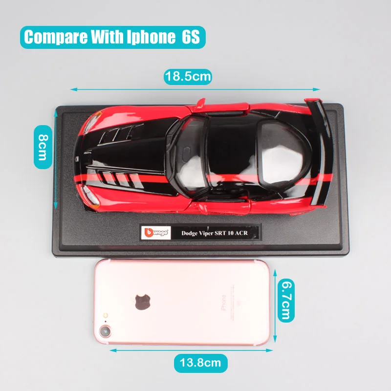 Детская модель автомобиля BBurago Dodge Viper SRT 10 ACR в масштабе 1:24|Наземный транспорт| |