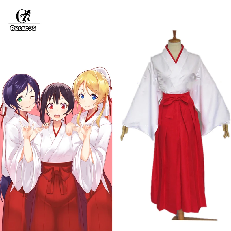 ROLECOS Аниме Любовь Живая ведьма косплей костюм Nozomi Tojo Ayase Eli Sonoda кимоно Уми женское