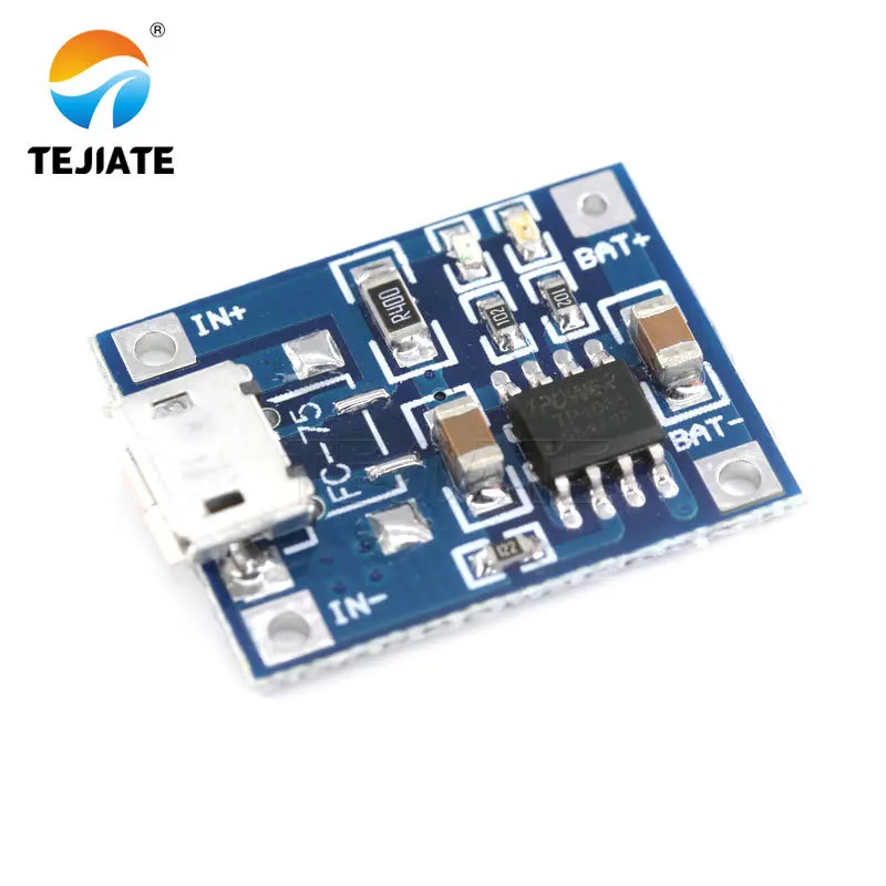 Зарядная плата TP4056 1A Lipo для аккумулятора модуль зарядного устройства литиевой
