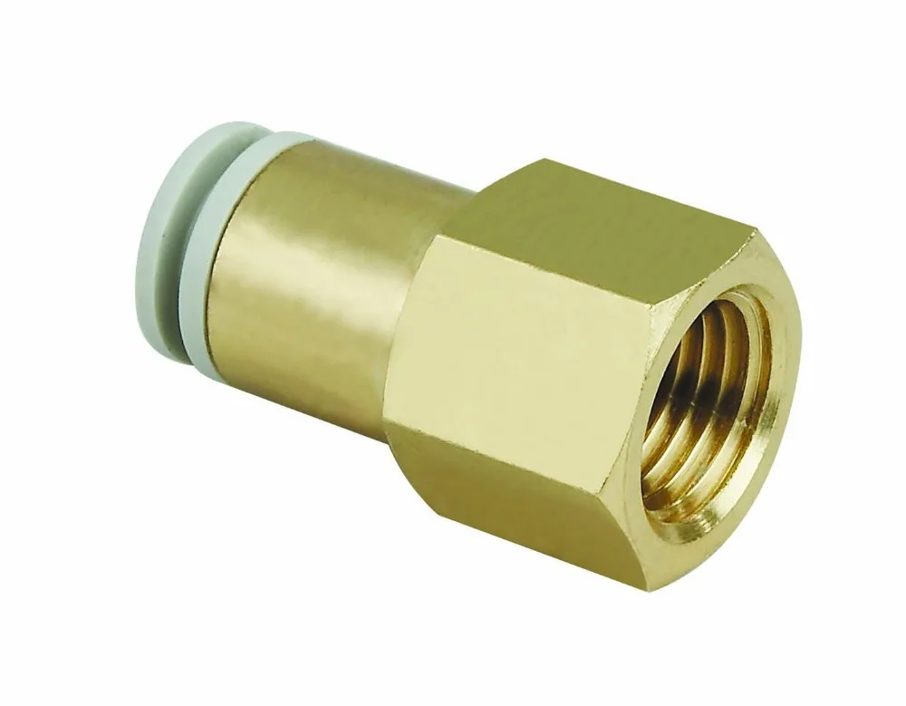 

Free shipping Quality Pneumatic fittings part Female thread Coupler connector for different size PU hose/Nylon Hose components