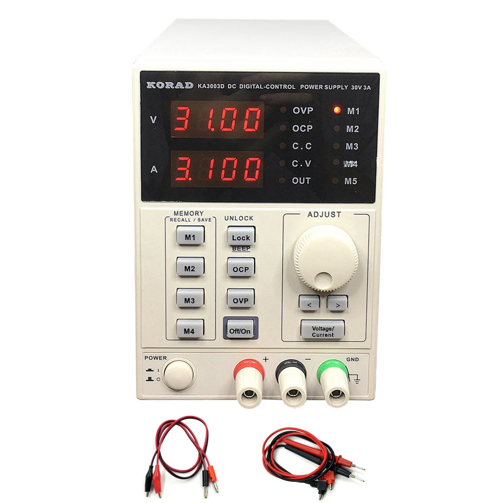 KA3003D 220V30V/3A высокая точность регулируемая 10mV/1mA программа цифровой DC источник питания лаборатория R& D производство ремонт телефонов