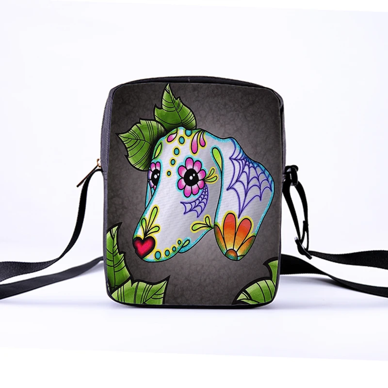Женская сумка мессенджер CROWDALE через плечо с принтом собаки на заказ|multicolor handbag|bags
