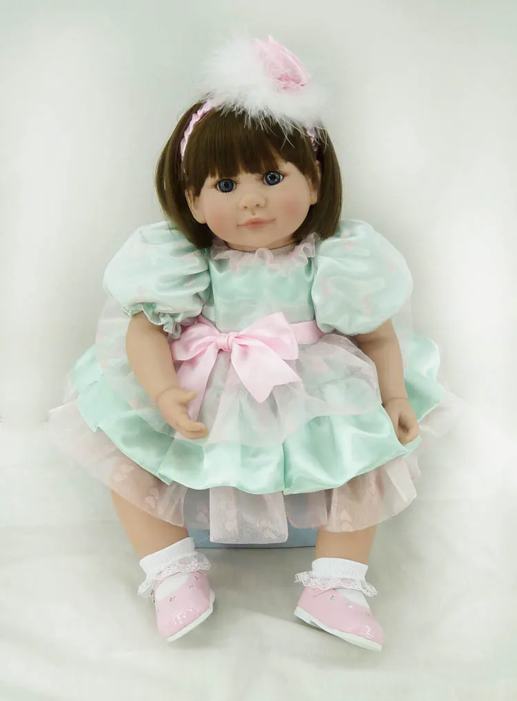 Кукла реборн Реалистичная для девочек мягкая виниловая силиконовая кукла