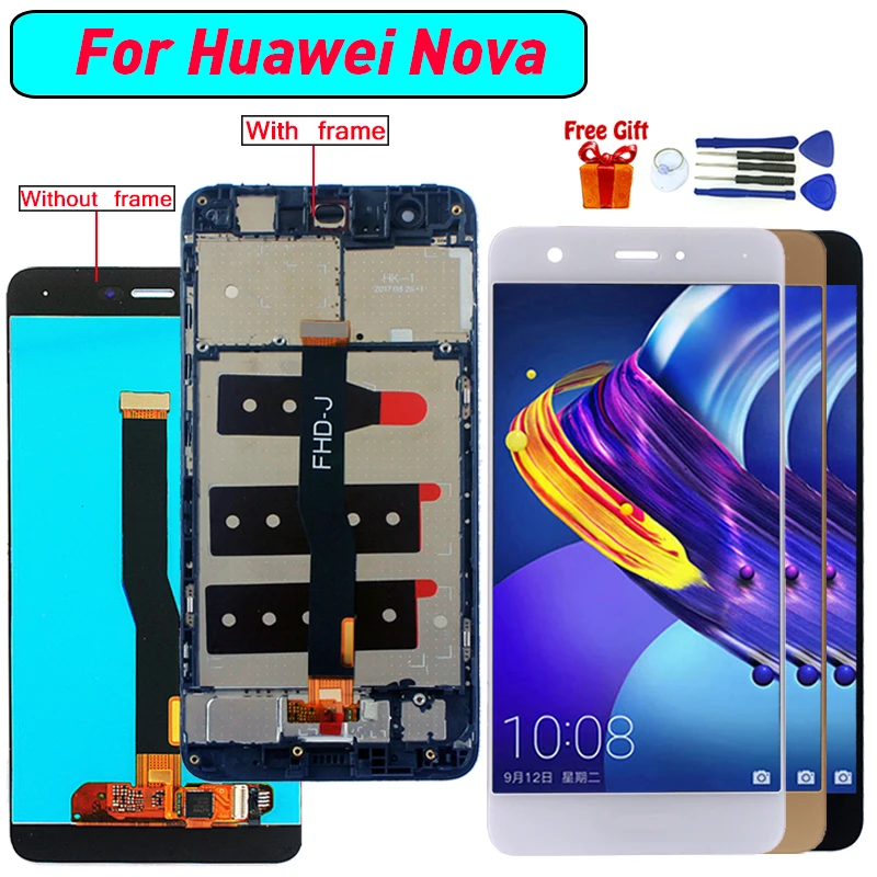 ЖК экран с дигитайзером в сборе для Huawei nova CAN L01 L11 L02 L12 L03 L13 модулем|Экраны