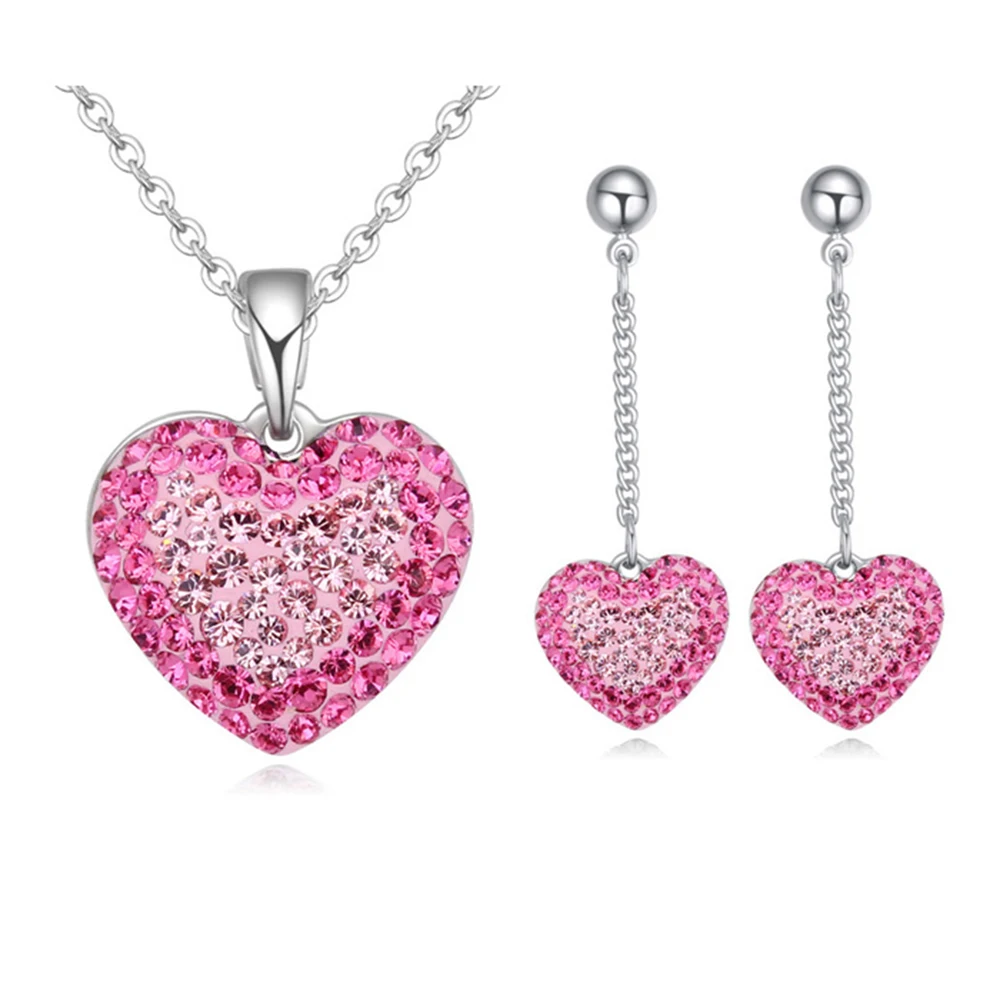 2017 рождественский подарок полный горный хрусталь классическое ожерелье с