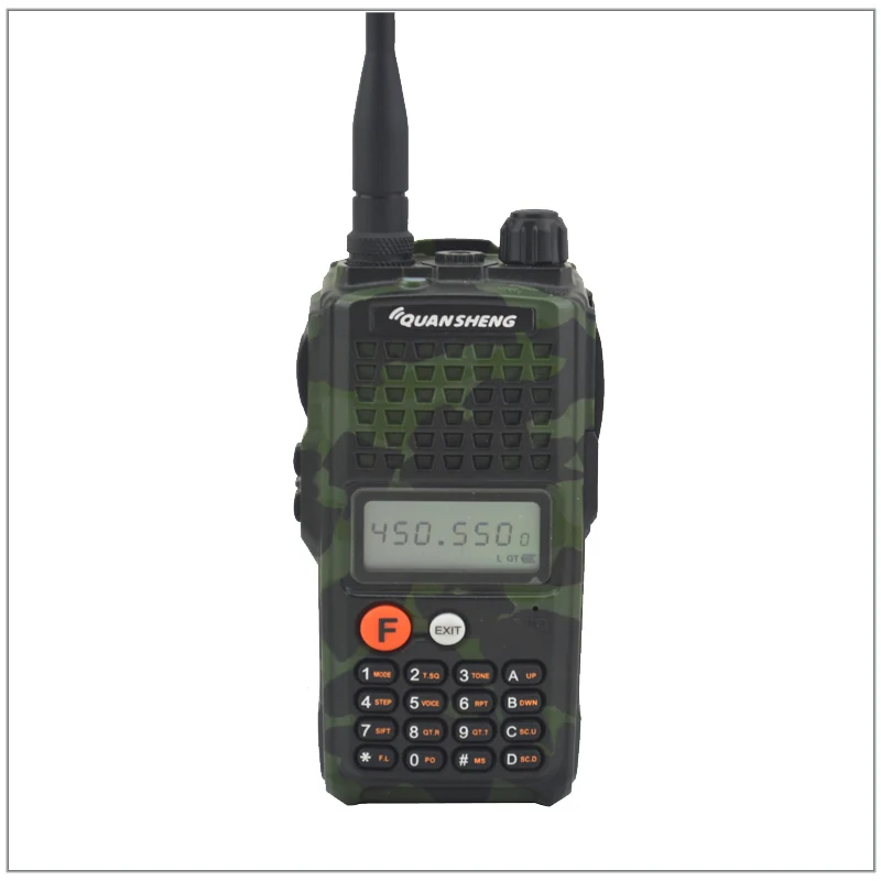 Camouflage 10Watt  High Output Power Quansheng walkie talkie TG-K10AT UHF 400-470MHz  Two-way Radio with 4000mAh Battery Pack