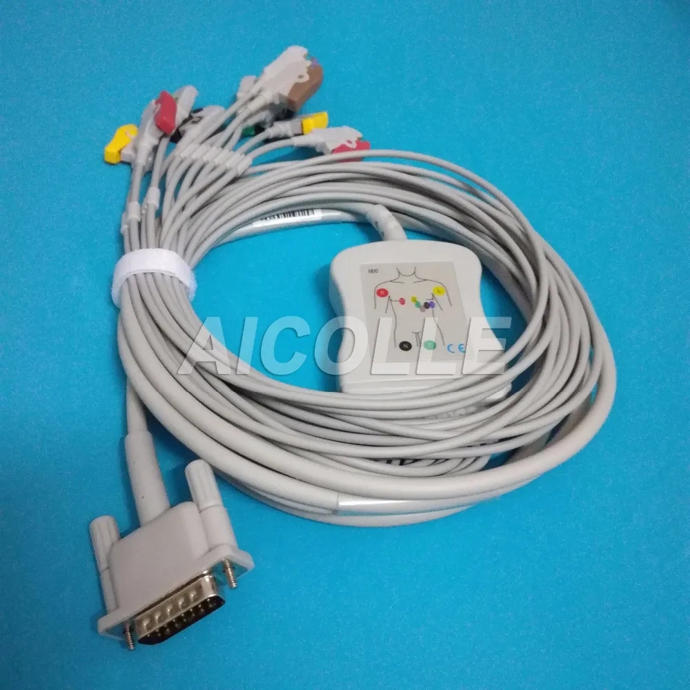 Совместим с M1770A M1771A M1772A Pagewriter 100 200 200i EKG cable 10 lead ecg clip on terminal|ekg ecg|ecg ekg |