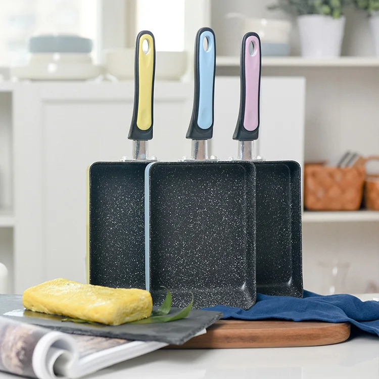 Japanese style Tamagoyaki non stick pan thick egg frying cooker electromagnetic oven thickening silica gel shovel | Дом и сад