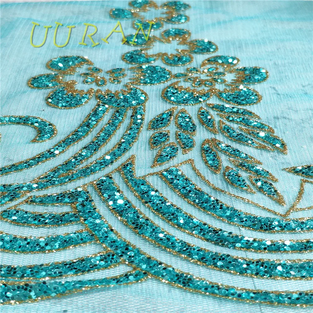 10 ярдов Золотая блестящая кружевная отделка лента широкая французская