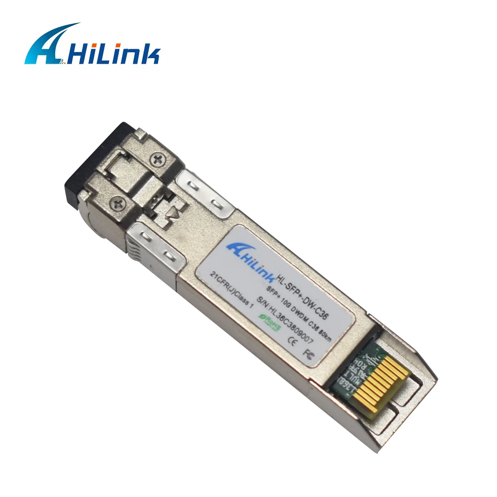 10G CH17 CH61 1563.86nm ~ 1528.77nm 80km ZR DWDM SFP + Дуплексный LC трансивер с DOM|Оптоволоконное