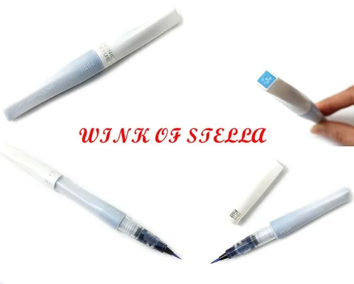 Оригинальная кисть Kuretake Zig Wink of Stella Bling, разноцветная блестящая цветная мягкая блестящая кисть, ручка для каллиграфии, ручки с надписями