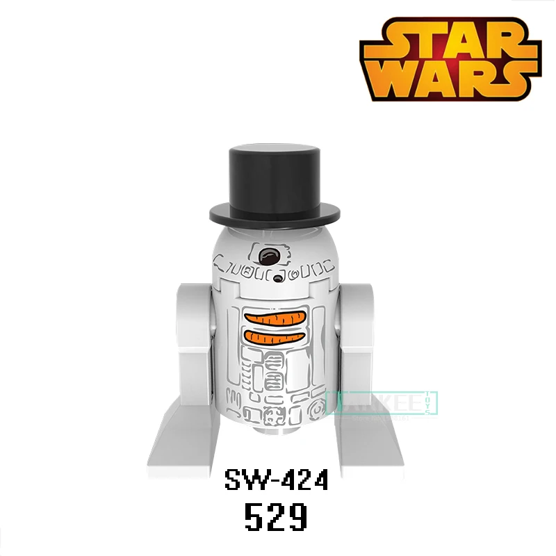 Building Blocks RS-F7 SW424 RS-D8 C-3PO Figures Star Wars Super Heroes Set Bricks Kids DIY Toys Educational Hobbies 6pcs/set | Игрушки и