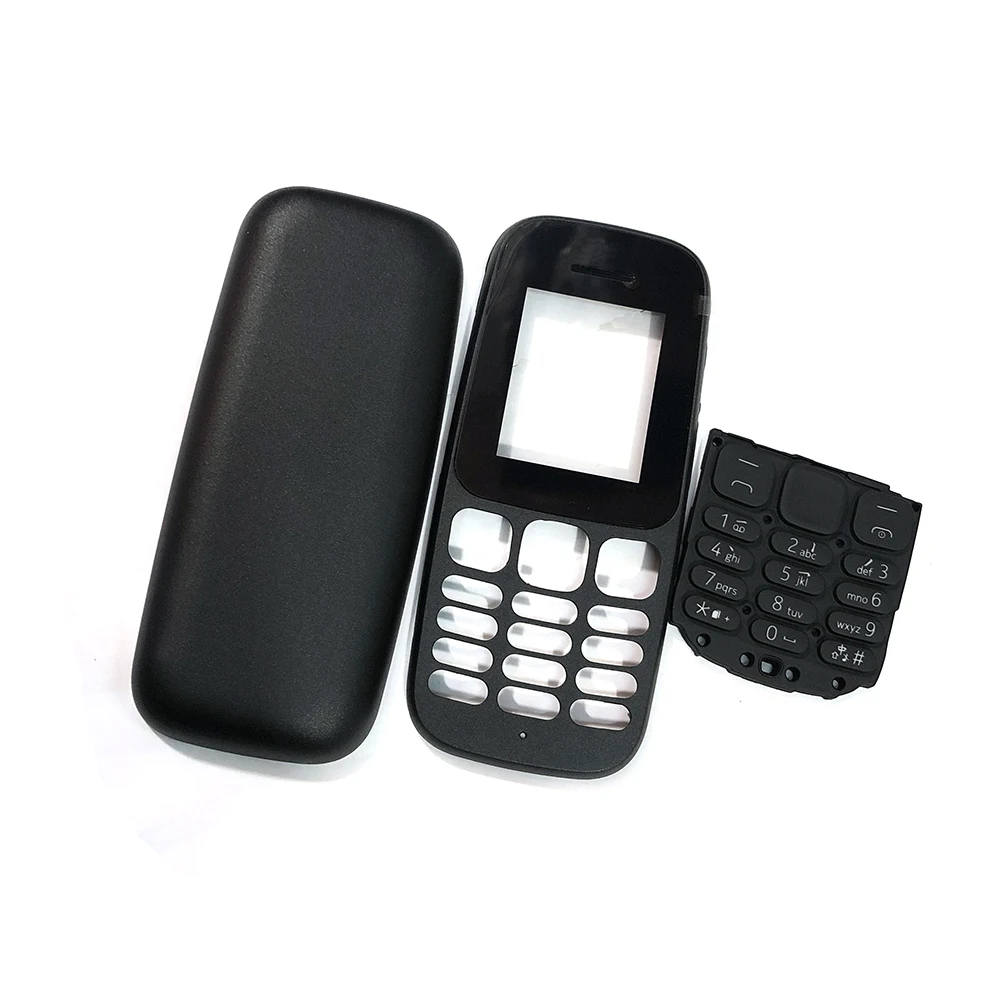 Для Nokia 105 Корпус Передняя Лицевая панель рамка чехол+ задняя крышка/крышка батарейного отсека+ клавиатура