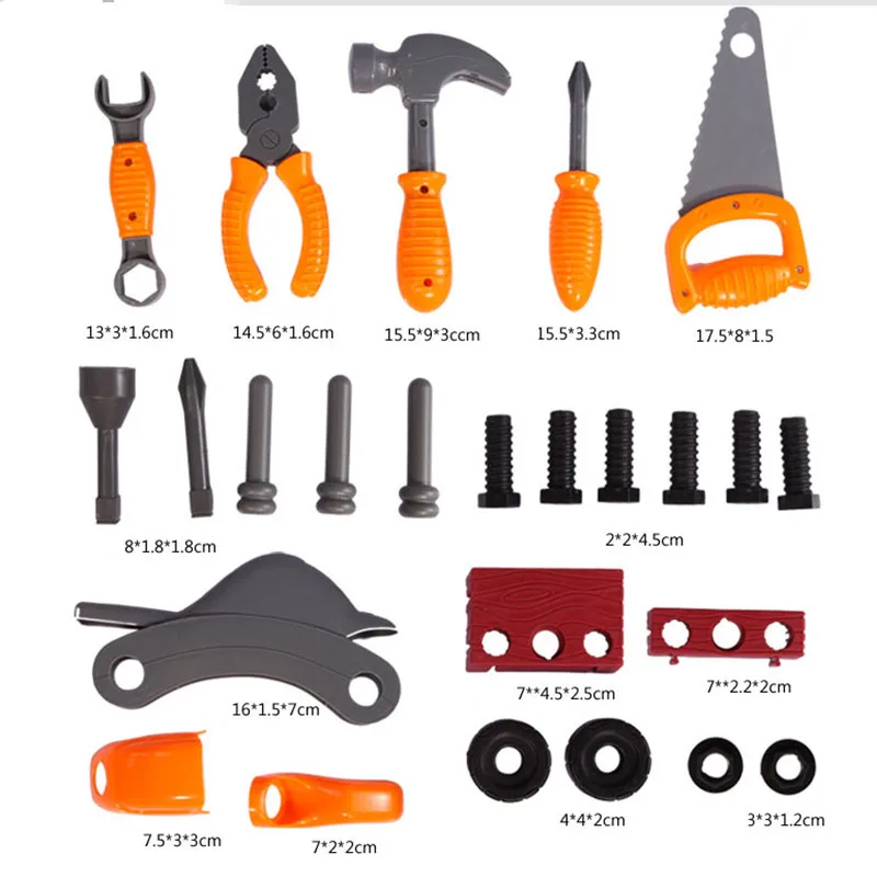 ABS пластиковые дети играют в игрушки ящик для инструментов набор дома игровые