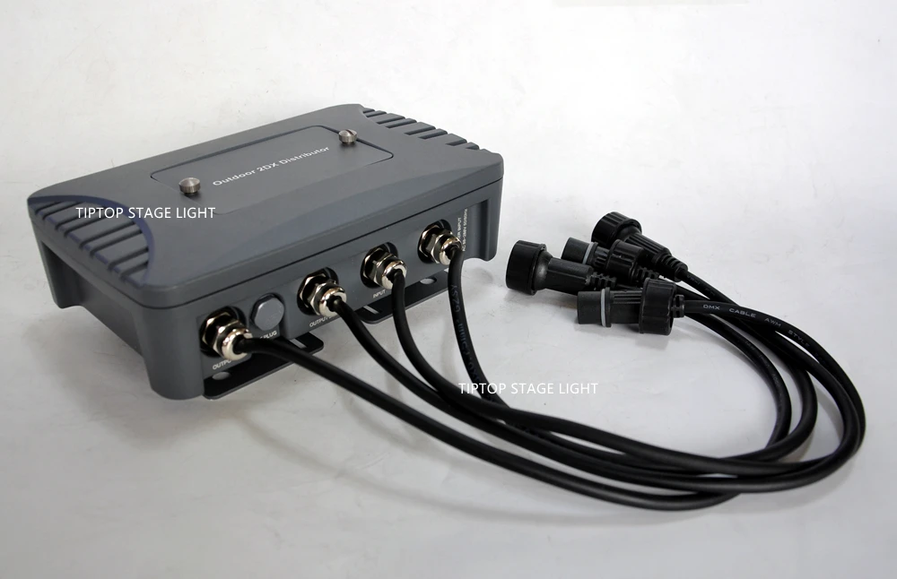 TIPTOP сценический свет водонепроницаемый 2 пути DMX сплиттер открытый DMX512 консоль