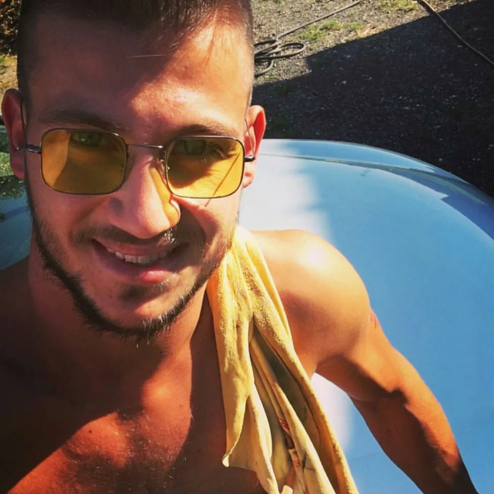 Женские и мужские солнцезащитные очки с квадратным каркасом металлической